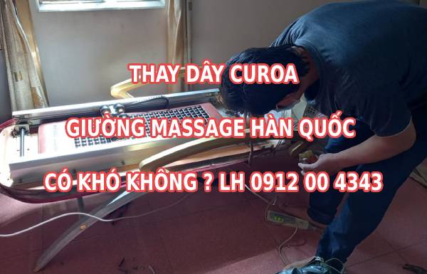 Thây dây curoa giường massage Hàn Quốc có khó không