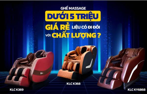 Ghế massage giá rẻ 100 người chán vạn người chê vì sao