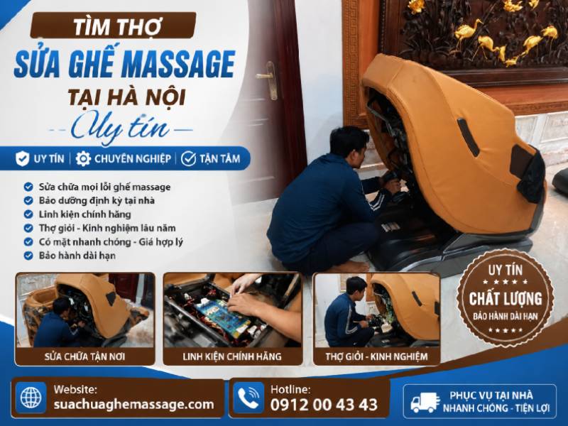 Tìm thợ sửa ghế massage tại Hà Nội uy tín